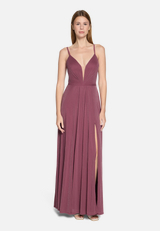 Abendkleid mit Lurexfaden / Modellfoto Vorderseite