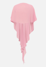 Chiffonstola mit Volant / Rückseite