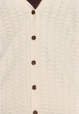 Strick-Cardigan mit V-Ausschnitt / Detailbild