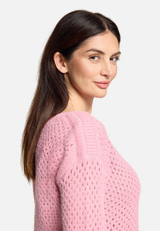 Lochstrick-Pullover langarm / Detailbild
