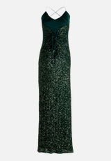 Abendkleid figurbetont / Rückseite