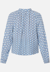 Bluse mit grafischem Print / Rückseite