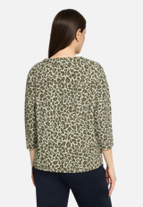 Sweatshirt mit Kragen / Modellfoto Rückseite