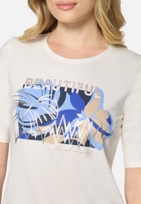 Basic Shirt mit Placement / Detailbild