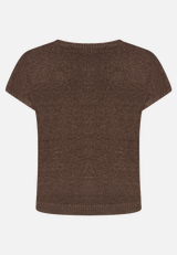 Strickpullover mit U-Boot-Ausschnitt / Rückseite