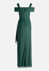 Abendkleid im Glitzer-Look / Rückseite