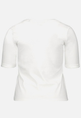 Basic-T-Shirt mit V-Ausschnitt / Rückseite