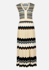 Strickkleid mit Lurexfaden / Vorderseite