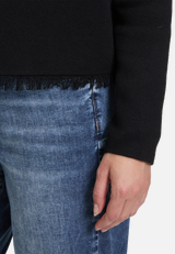 Strick-Cardigan mit Fransen / Detailbild