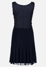 Cocktailkleid mit Plissee / Rückseite