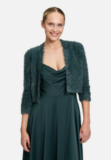 Strickbolero mit Struktur / Modellfoto Vorderseite