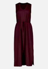Midikleid  elegant mit Schlitz / Vorderseite