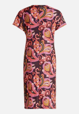 Jerseykleid mit Raffung / Rückseite