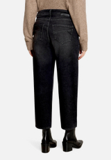 Baggy-Jeans mit Waschung / Modellfoto Rückseite