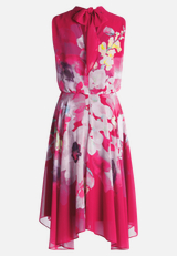 Chiffonkleid ohne Arm / Rückseite