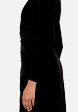 Abendkleid mit V-Ausschnitt / Detailbild