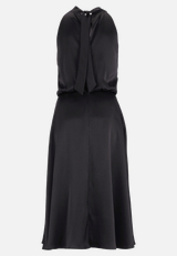 Cocktailkleid mit Stehkragen / Rückseite