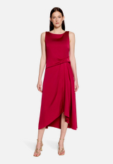 Cocktailkleid mit Raffung / Modellfoto Vorderseite