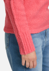 Strickpullover mit Fledermausärmeln / Detailbild