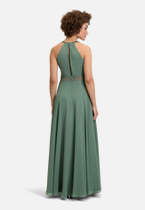 Abendkleid mit Spitze / Modellfoto Rückseite