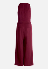 Jumpsuit mit Bindegürtel / Rückseite