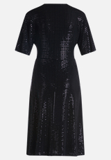 Cocktailkleid im Glitzer-Look / Rückseite