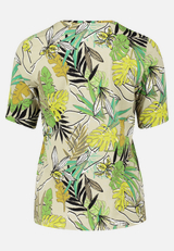 Basic Shirt mit Blumenprint / Rückseite
