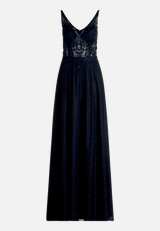 Abendkleid im Glitzer-Look / Vorderseite