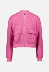 Boucè Jacke mit Reißverschluss / Vorderseite