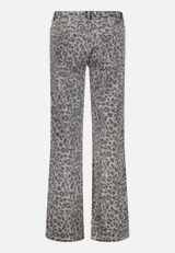 Stretch-Jeans mit Muster / Rückseite