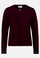Feinstrickjacke mit Rundhalsausschnitt / Vorderseite