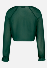 Bolero-Jacke mit gekräuseltem Ausschnitt / Rückseite