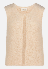 Strickweste mit Rundhalsausschnitt / Vorderseite