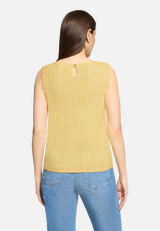 Rundhals-Shirt ohne Arm / Modellfoto Rückseite