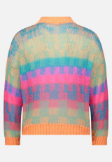 Strickpullover mit Rundhalsausschnitt / Rückseite