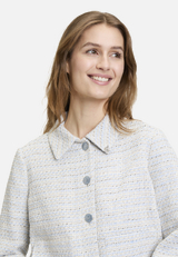 Tweedblazer mit Fransen / Detailbild