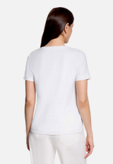 Casual-Shirt mit Print / Modellfoto Rückseite