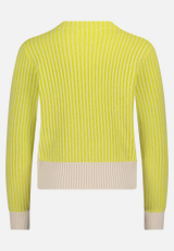 Strickpullover mit Strickdetails / Rückseite