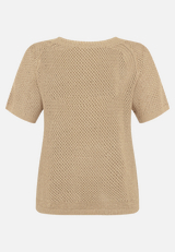 Strickpullover mit Rundhalsausschnitt / Rückseite