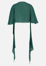 Chiffonstola mit Volant / Rückseite