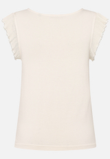 T-Shirt  Rüschen mit Perlen / Rückseite