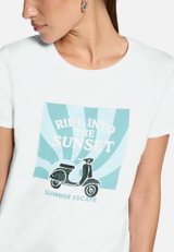 Baumwoll-T-Shirt mit Print / Detailbild