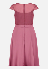 Cocktailkleid kurzarm / Rückseite