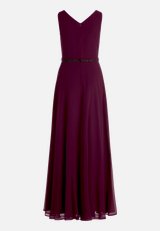 Abendkleid mit Plissee / Rückseite