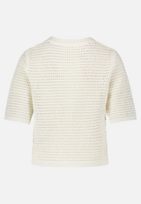 Sommer-Strickjacke mit Knopfleiste / Rückseite