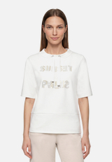 Sweatshirt mit Stehkragen / Modellfoto Vorderseite