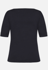 Basic Shirt  mit U-Boot-Ausschnitt / Rückseite
