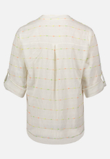 Casual-Bluse mit Lurexfaden / Rückseite