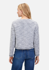 Jerseyjacke langarm / Modellfoto Rückseite