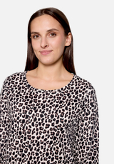 Leo-Shirt  3/4 Arm mit Rundhalsausschnitt / Detailbild